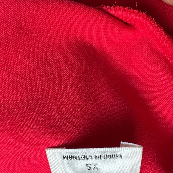 Aritzia WILFRED Daphnee RED Pleated Midi Dress XS, ballet style - Picture 8 of 8